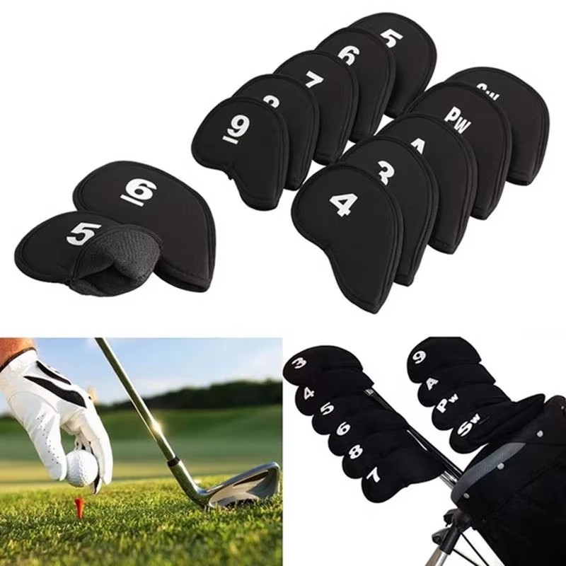 Golf Club Iron Set - 10 adet taşınabilir Golf kulübü demir
